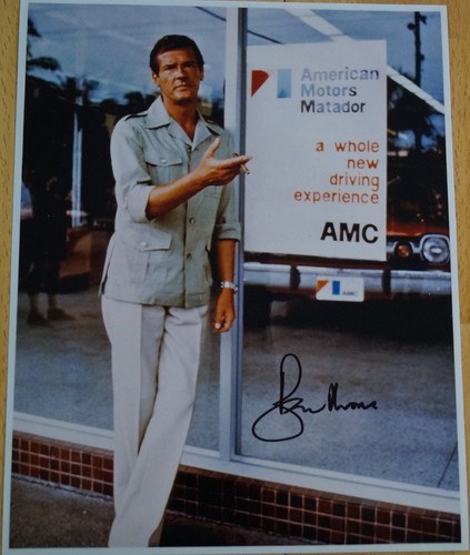 Roger moore autogramm - roger,