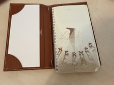 Hermès Original Leder Agenda / Farbe : Cognac / befüllbar / Made in France
