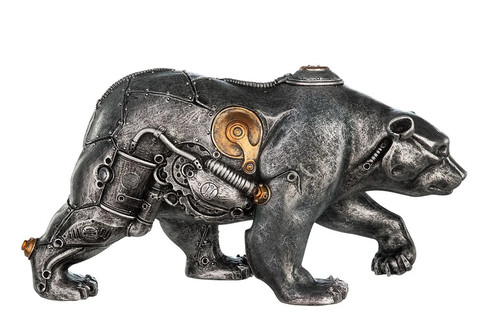 Steampunk deko figur bär - figur, /