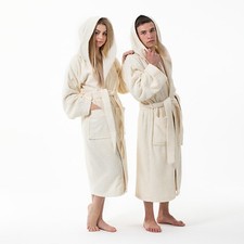 Kapuzen Bademantel Saunamantel