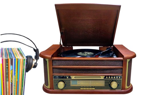 Nostalgie holz musikanlage - nostalgie,