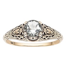 10k Gelbgold Vintage Stil