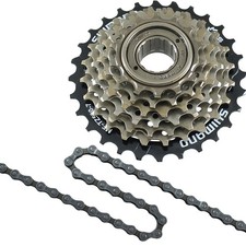 Fahrrad Verschleißset 7 fach Shimano HG40 Kette + Schraubkranz HG37 Ritzel