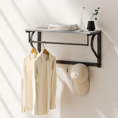 Homcom wandgarderobe mit - homcom,