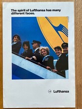 Lufthansa Crew German Airline Original 1987 Vintage Werbung Reklame advert