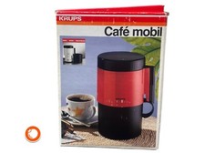 1970er Neue Krups Cafe mobil in OVP rot Reisekaffeemaschine Neu/NOS Germany