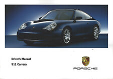 PORSCHE 911 CARRERA Driver´s Manual 2002  Typ 996 handbook Owner´s Manual BAE