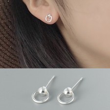 Kleine ohrstecker kreis kugel - ohrstecker,
