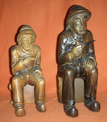 Holzfiguren fischer vom - 2,