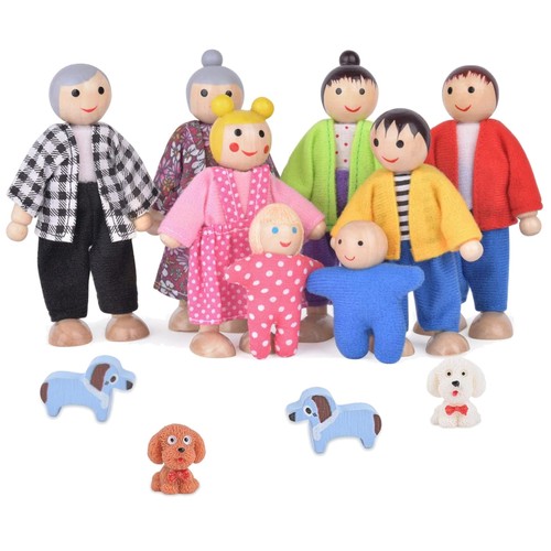 Holz puppenhaus puppen - holz,