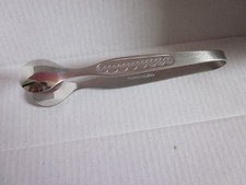 DDR Zuckerzange Edelstahl ABS 910 Knopf / Kreismuster rostfrei Zuckergreifer TOP