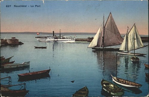 Segelboote neuchatel port - neuchatel,