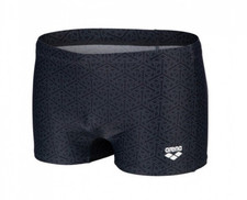 Arena Herren Badehose Schwimmhose Swim Short Allover, Schwarz/Grau, D5 UK/USA34