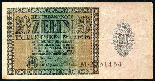 134 billionen mark 1924 - 10,