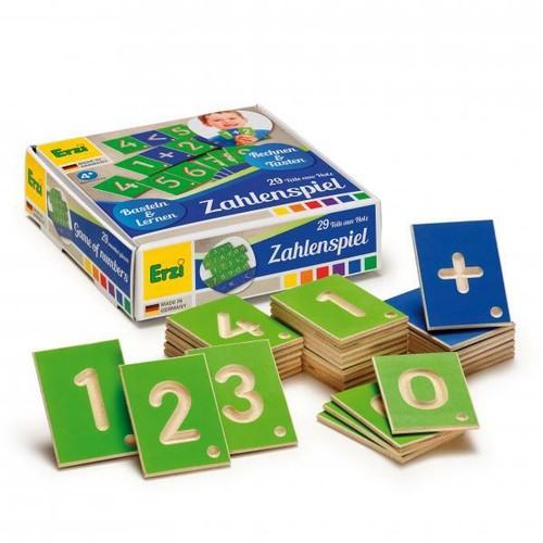 Lernspiel zahlen aus holz - zahlen,