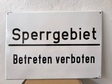 Original Altes Schild DDR