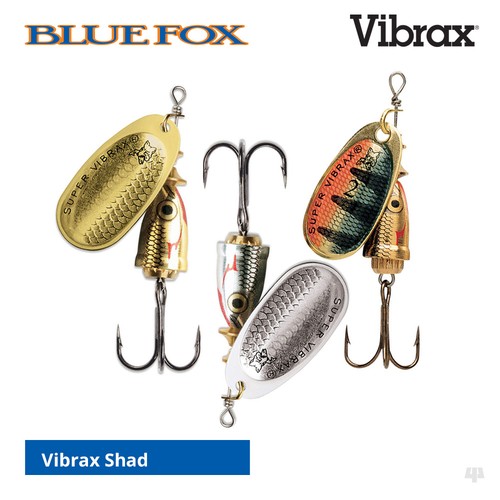 Blue fox vibrax original shad - blue,