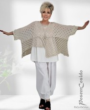 Überwurf Tunika Shirt Strick