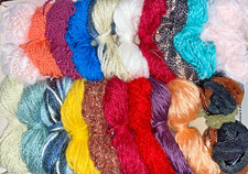 20 neue Wollreste zum Basteln Stricken Häkeln usw....(47