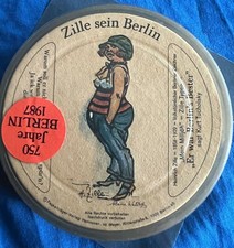 12 Stück Untersetzer Bierdeckel "Zille sein Berlin",  ungeöffnete OVP, 1987