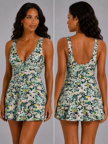 Badekleid integriertem slip - badekleid,