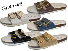 Pantoletten leder 46 - leder, gr.41-46