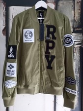 Original Replay Jacke Bomberjacke Gr. L Grün NP 399 Euro Neu mit Etiketten