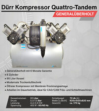 Dürr Kompressor Quattro-Tandem 90 Liter 8 Zylinder Dental MDR CE Ölfrei Trockner