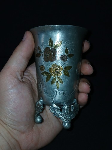 Kugelfußbecher zinn - kugelfußbecher,