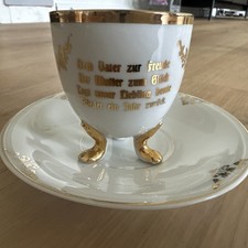 Antike Tasse Espressotasse, Untertasse