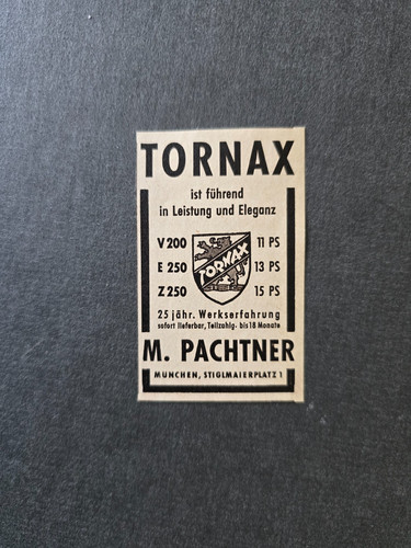 Werbung tornax - -,