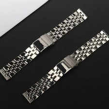Edelstahl Uhrenarmband Armband für Breitling AVENGER NAVITIMER 20 22 24 mmO