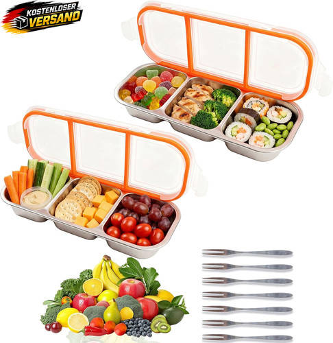 Edelstahl snackbox mit - snackbox,