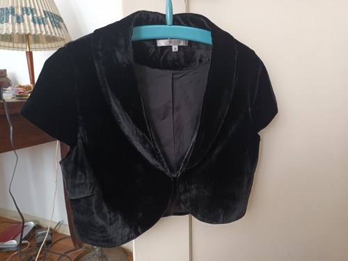 Bolero samtjacke schwarz - samtjacke,