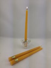 10 x Tafelkerzen aus 100 % Bienenwachs, handgegossen