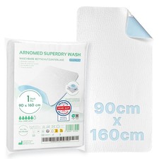 Inkontinenzunterlage Waschbar 90x160 cm Nässeschutz Betteinlage Bett Unterlage