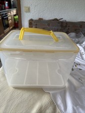 Große 10 Ltr. TCM Tchibo Aufbewahrung Box Küche Lebensmittel, Henkel, Gitter