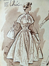 altes Modeheft von 1954 mit