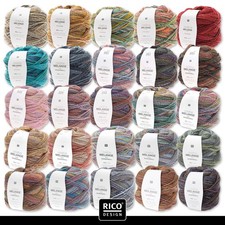 Rico Design 200g Creative Melange Wonderball Wolle Stricken Häkeln 25 Farben