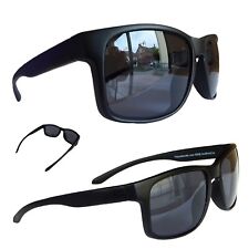 Nerd Brille Black Bluesbrille Retro Streber Sonnenbrille Schwarz Matt W1