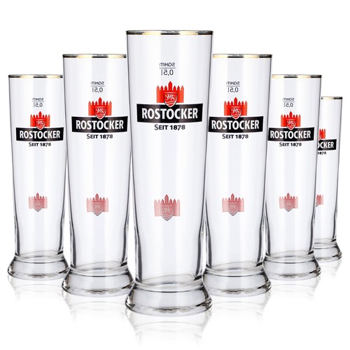 Rostocker bier glas 5l - 6x,