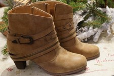 Tolle Leder Stiefeletten braun