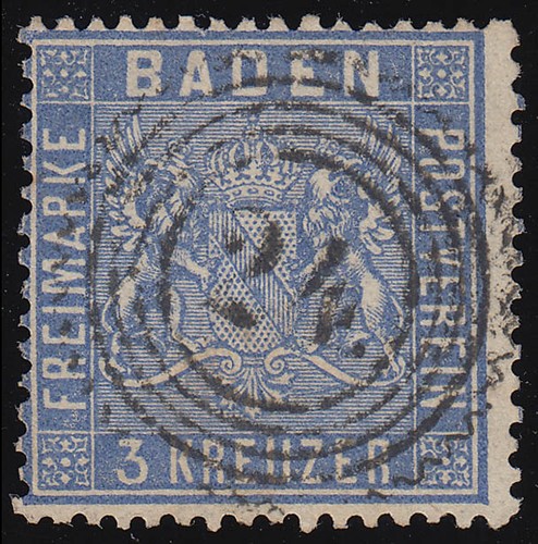 Baden wappen 3 kr - 10, b