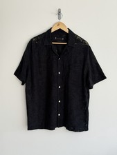 Allsaints Spitzenhemd schwarz