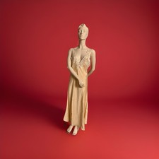 Seiden-Nachthemd in Champagner Rosé, italienische Spitze, m.i. England, Gr. XL