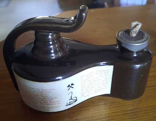 Alte kleine steingut flasche - kleine,