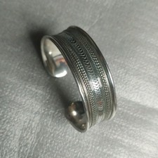 Massiver Antik-Silber Armreif 