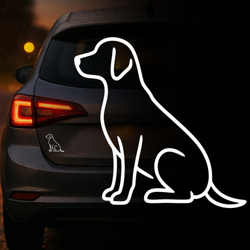 Auto aufkleber labrador - auto,