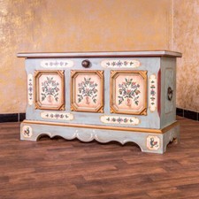 Voglauer Anno 1700 Altblau Schuhtruhe Bauernmöbel Schrank