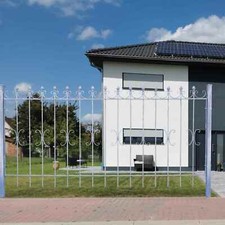 Schmiedeeisen Zaun Metallzaun Cassel-Z200/100 Feuer Verzinkt 
